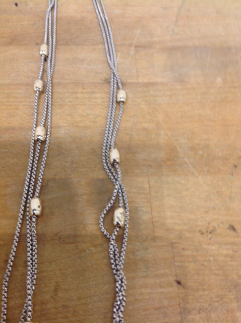 Necklace- Yurman Style Silver & Gold Chains