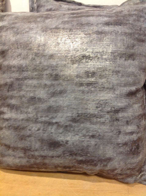 Pillow- 20" Blue & Silver Texture