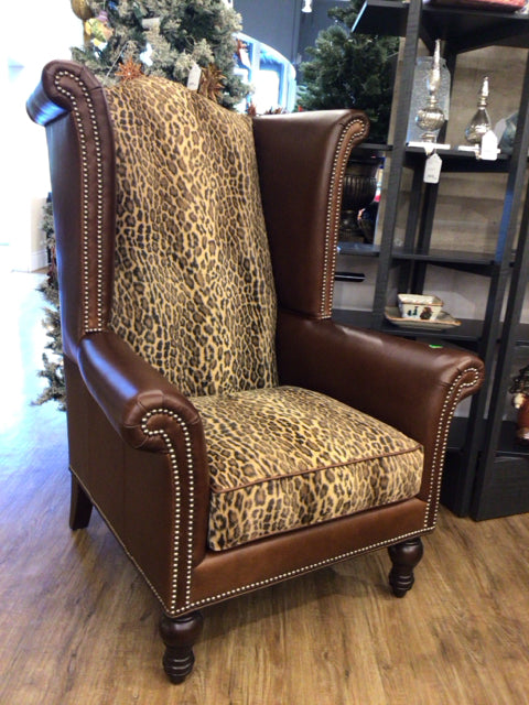 Lexington Kings Row Tight Back Leather Wing Chair