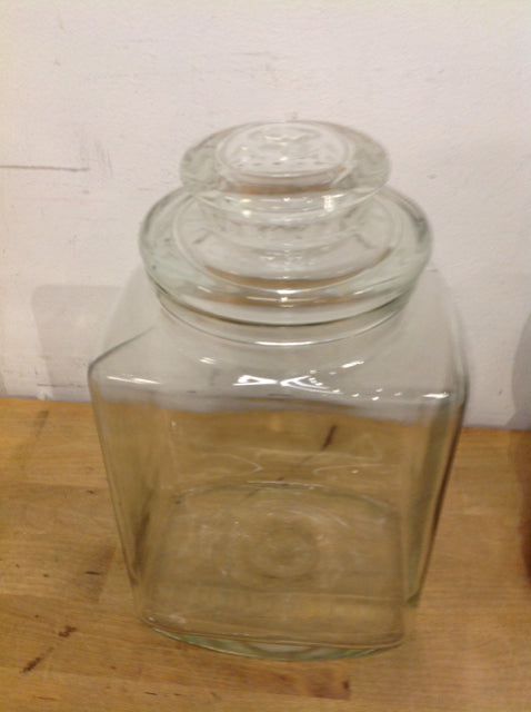 10" Clear Glass Canister