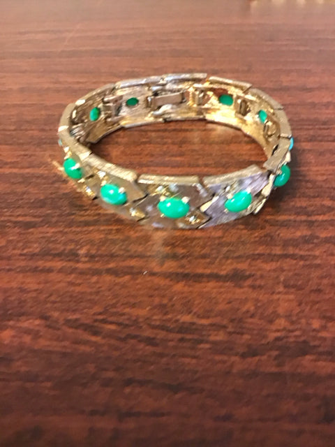 Goldtone Turquoise Bracelet
