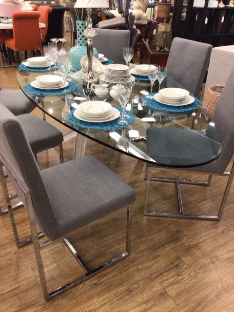 Reflex Fili D’Erba Table Murano Base Dining Table