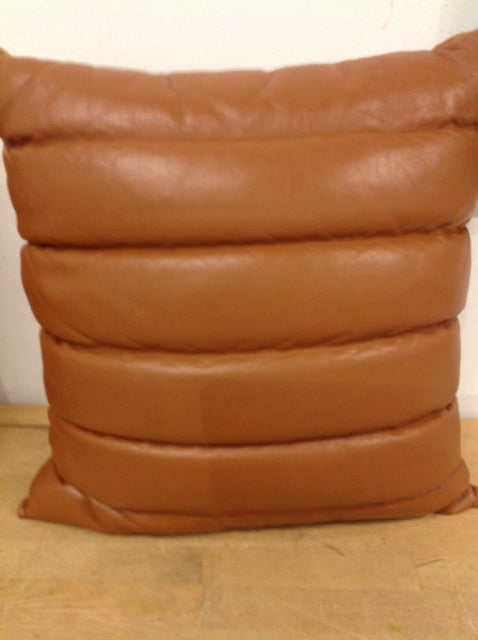 Pillow- 16" C & B Brown Leather