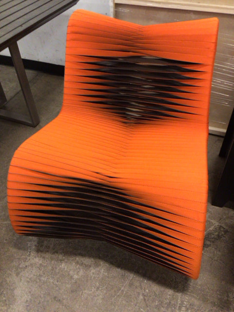 Phillips Collection Orange Seat Belt Rocking Chair