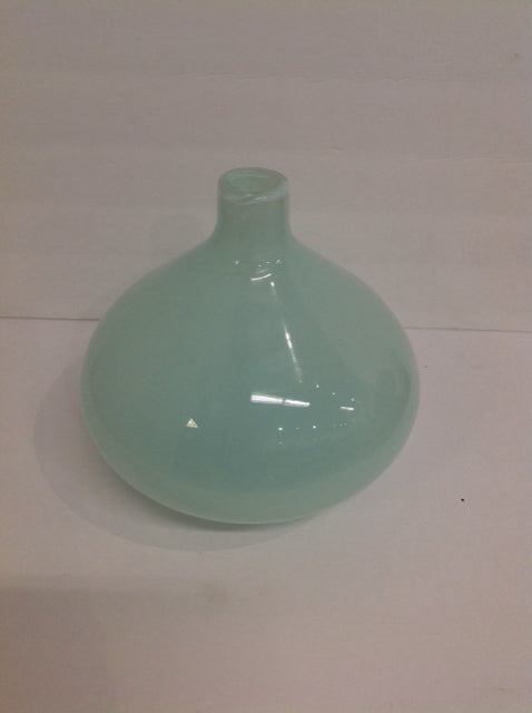 8" Blue Glass Vase