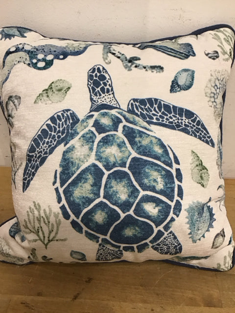 11" Turtle & Shell Pillow