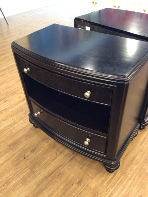 Schnadig Dark Wood Powered Nightstand