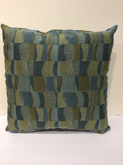 Green/Gold Blue Pillow