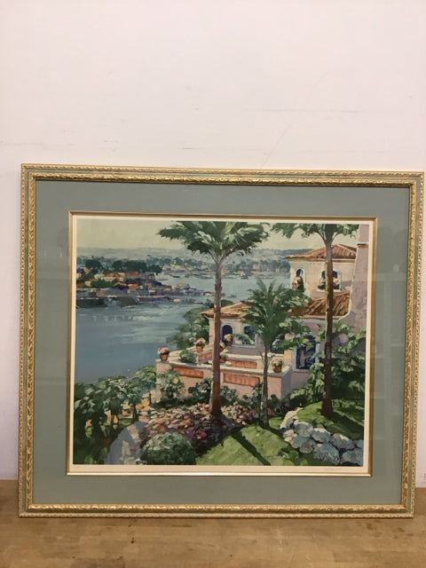 43"x37" "Mediterranean View" by Howard Behrans