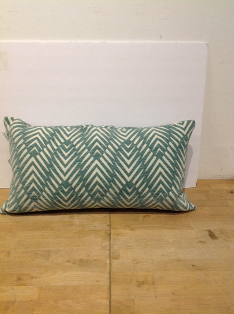 Rectangular Tan/Green Pillow