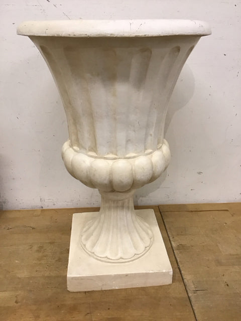 22.5" Cream Resin Urn/Planter