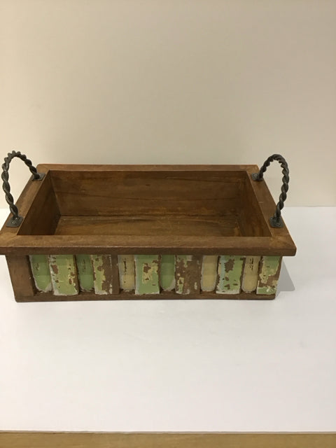 16x10 Weathered Wood Tray w/Handles