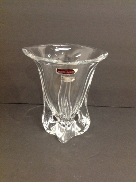 9" Vannes Crystal Vase