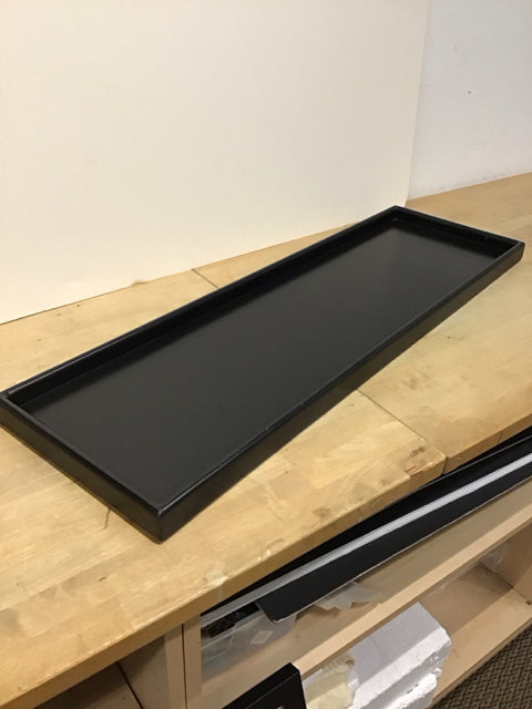 36x11 Black Wood Tray