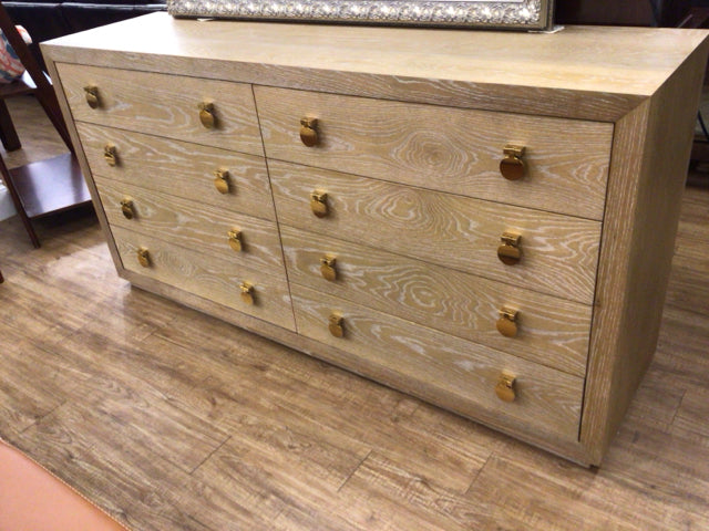 72" X 19" X 36" Modern History Mirage Wood Eight Drawer Dresser