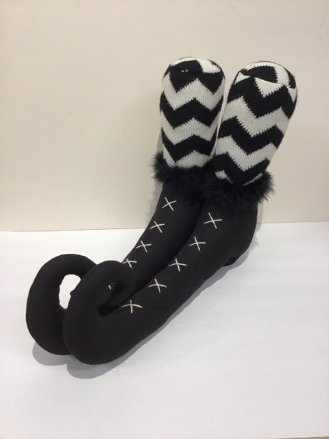 18" Pair Fabric Witch's Boots