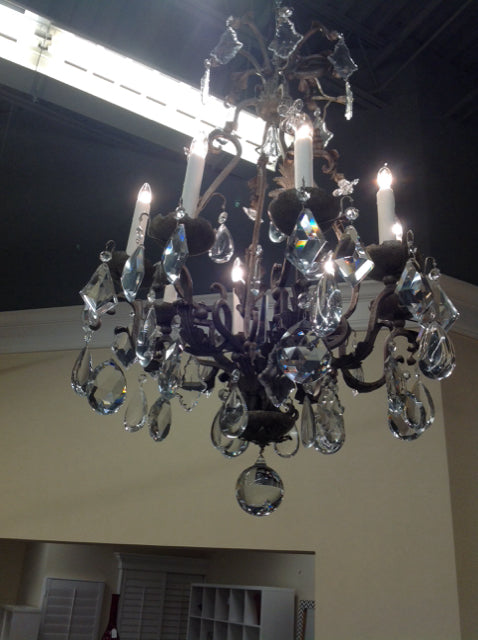 Chandelier- Ornate Crystal 8 Arm