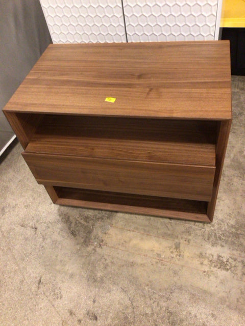 17" X 28" Wood One Drawer Nightstand