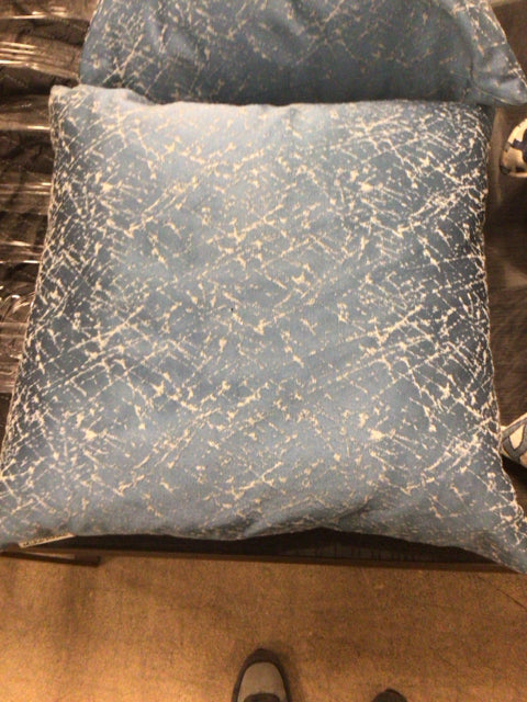 Blue & Grey Fabric Pillow