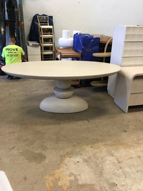 Sonali Ash Wood Oval Dining Table