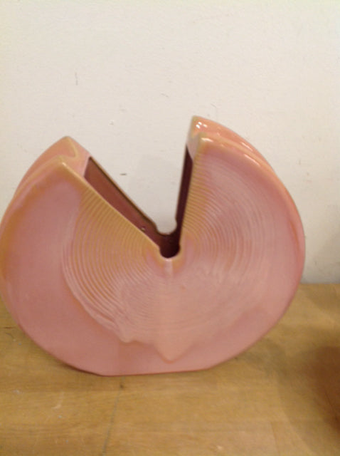 Vase- 11" Pink Ceramic