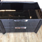 17" X 25 1/4" AS-IS Black Navi Nightstand(Top Scratched)