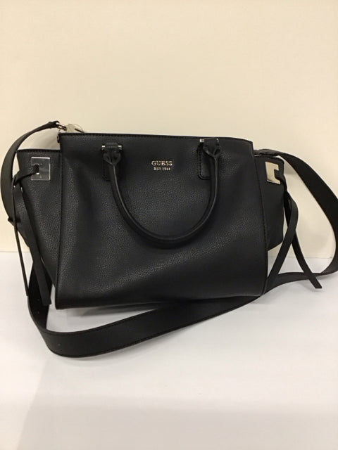 Black Leather GUESS Purse