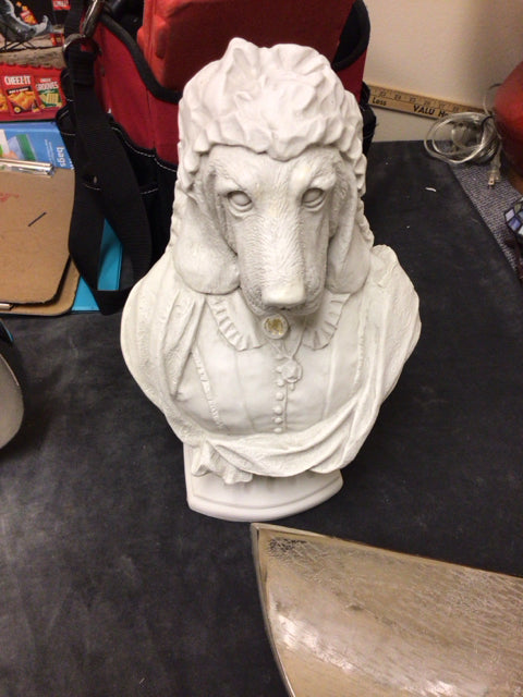 13 3/4" Casted Resin Dog Judge Statue