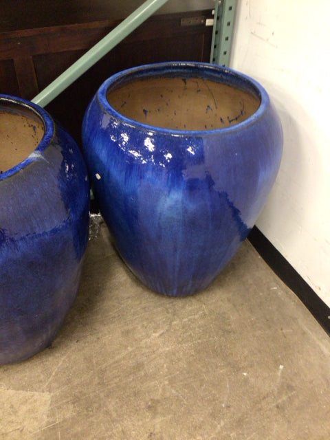 Royal Blue Ceramic Planter