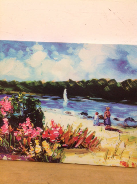 19" X 23" Floral River Canvas