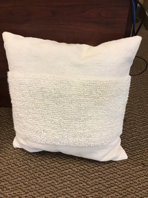 Neutral Crochet Design Pillow