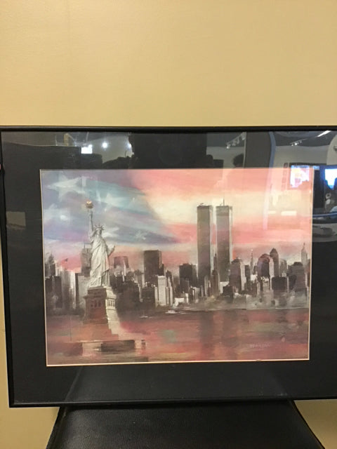 16"x20" Statue Of Liberty Art
