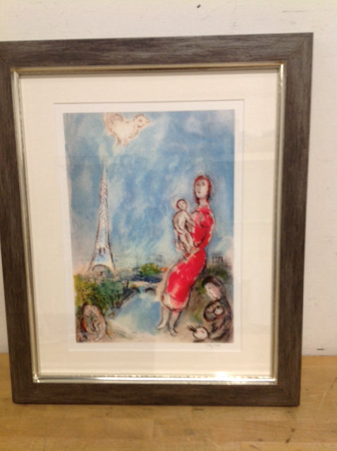 19" X 23" C O A Marc Chagall Giclee