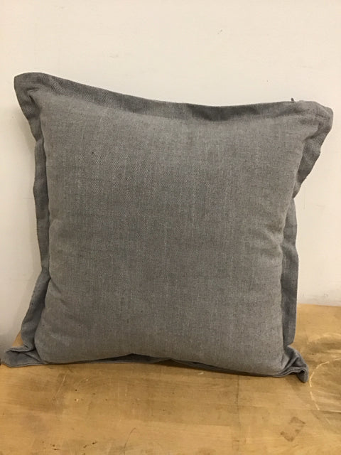22" Sq. Gray  Down Filled Pillow