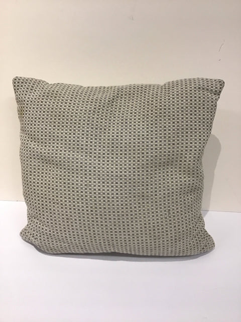 Grey/Tan Woven Pillow