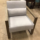 Upholstered Arm Chair/Wood Arms (As-Is)