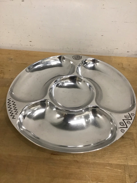 14" Chip & Dip Tray By Wilton Armetale