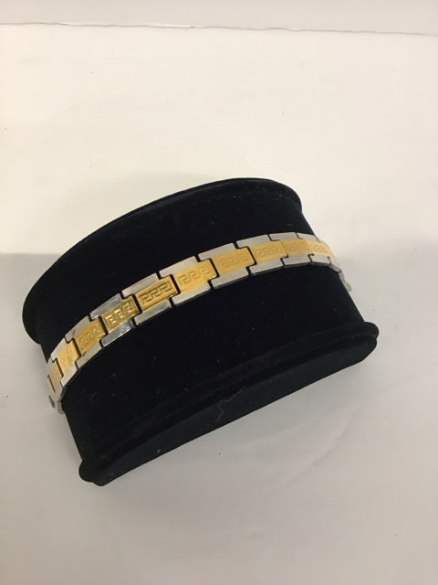 Men's Silver/Gold Bracelet
