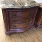 AS-IS Thomasville Stone Top Three Drawer Nightstand