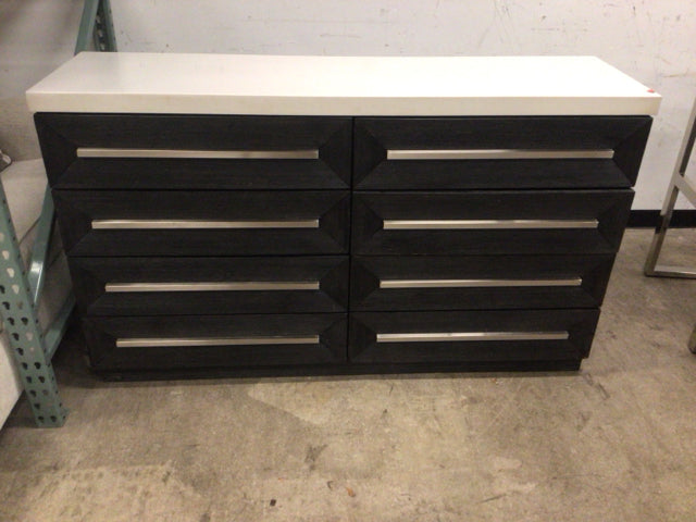 18" X 64" As-Is Capri Eight Drawer Dresser W/Mirror