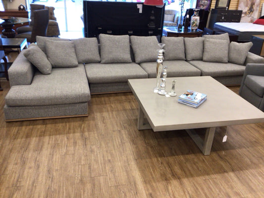 Artefacto Four PC Grey Fabric Sectional