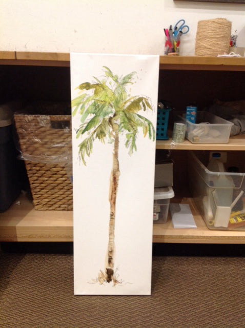 36x12 Palm Tree Canvas Art Print
