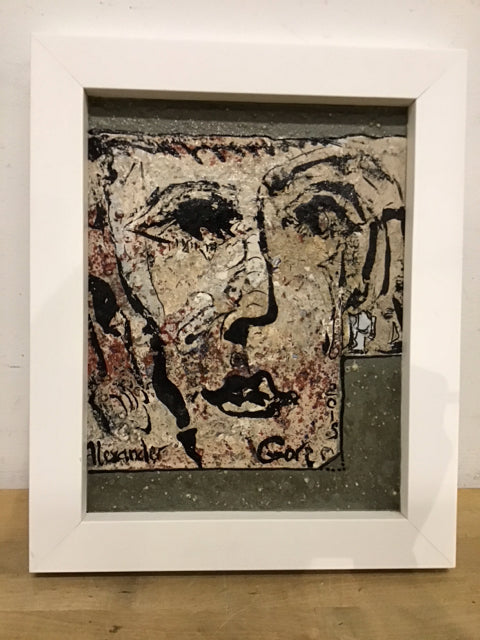 14"x16.5" "The Fragmented Position Of Face" By Alexander Gore COA