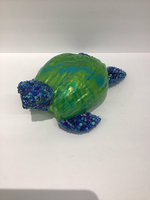 13x10 Green Wood Turtle By Susan David