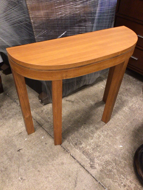 34" X 29" X 12" Teak Demi Console Table