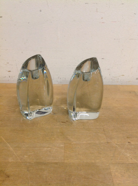 Mikasa Glass Candle Holders