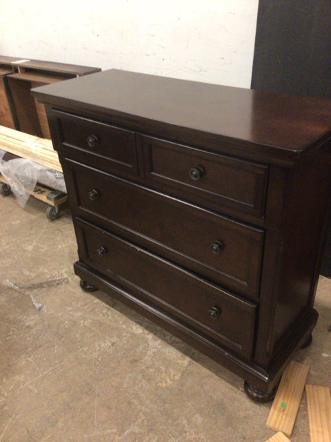 Ashley Furniture Dark Wood Five Drawer Chest
