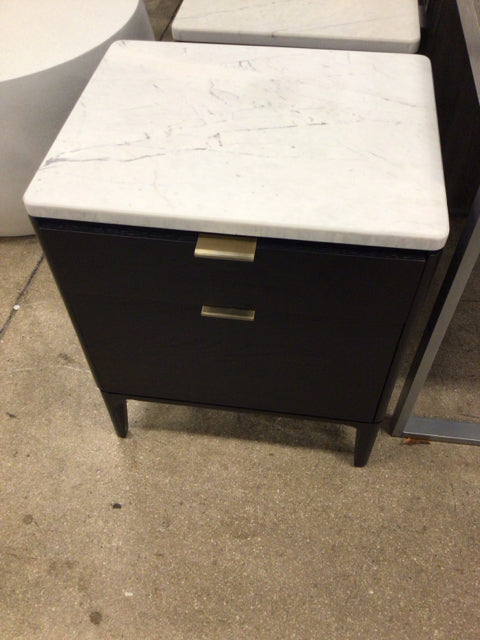 21" West Elm Parker Marble Nightstand