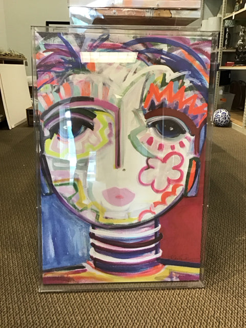 24x36 Shadow Box Neon Chica