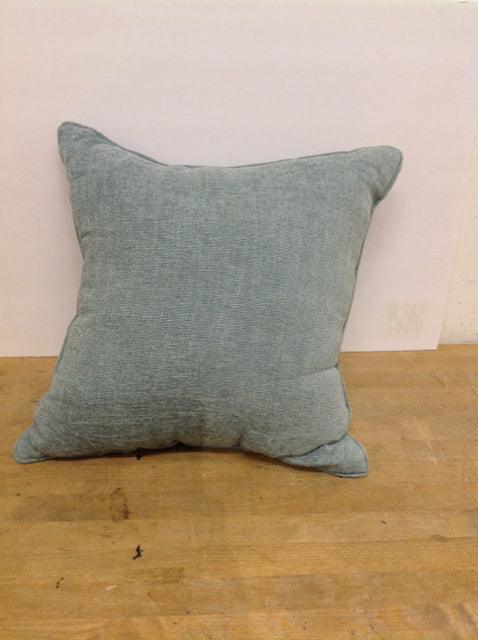 Sq Teal Linen Pillow
